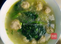 肉丸菠菜粉丝汤的做法图解9