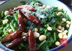 雪里蕻拌黄豆的做法图解8