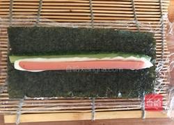 黄桃水果寿司的做法图解4