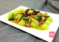 肉末香菇油菜的做法图解18