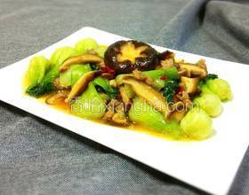 肉末香菇油菜