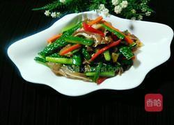青瓜炒顺风的做法图解8