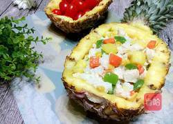 菠萝鸡肉炒饭的做法图解13