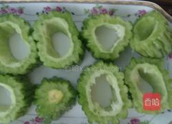 苦瓜圈夹肉的做法图解3