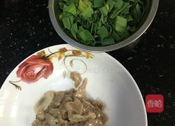 家常肉片炒蘑菇的做法图解1