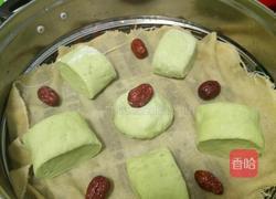 青汁馒头的做法图解5