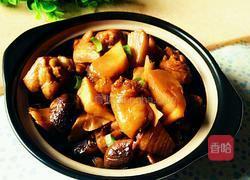 香菇春笋炖鸡腿的做法图解16