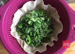 白玉米面窝头(小白菜馅)的做法图解4