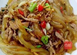 肉丝炒辣皮的做法图解5