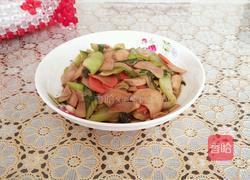 鸡腿菇炒油菜的做法图解8