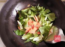 鸡腿菇炒油菜的做法图解6