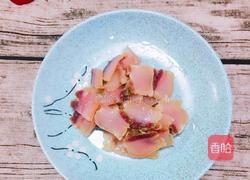 腊肉炒青蒜的做法图解2