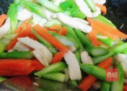 芦笋滑鸡柳的做法图解9