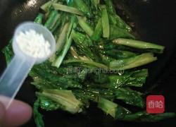 蒜香油麦菜的做法图解7