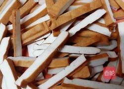 香干炒蒜苔的做法图解2