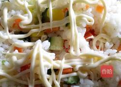 沙拉多彩丁饭团的做法图解4