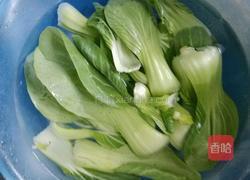 菜心扒香菇的做法图解1