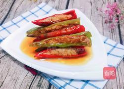 辣椒酿肉末的做法图解5