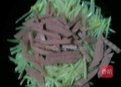 火腿炒土豆丝的做法图解4