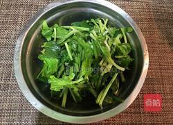 白玉菇炒菠菜的做法图解2