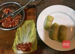 蒸白菜肉卷的做法图解4
