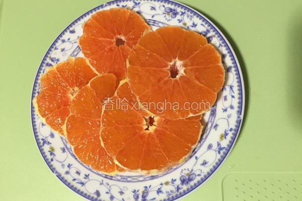 橙子水果切盘