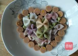 火腿肠爱心蝴蝶面的做法图解12