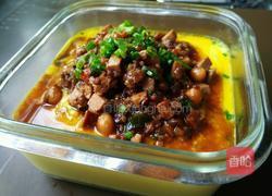 杂酱蒸蛋羹的做法图解1