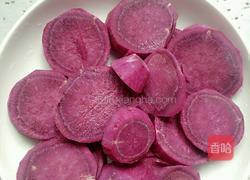 紫薯豆沙包的做法图解2