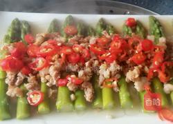 肉末蒸芦笋的做法图解11