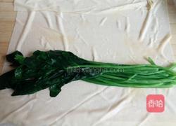 豆皮菠菜卷蘸酱的做法图解7