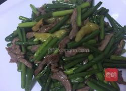 蒜苔炒牛肉的做法图解7