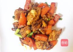 胡萝卜香菇炒鸡翅根的做法图解9