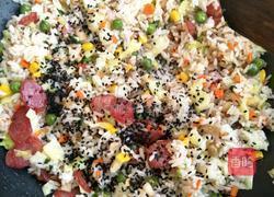 肉丁包菜炒饭的做法图解8