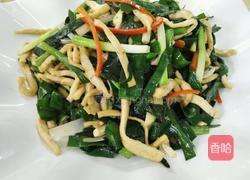 韭菜炒豆干的做法图解5