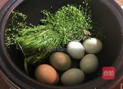 地菜煮鸡蛋的做法图解3