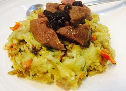牛扒腊肉外婆菜排骨肉沫焗饭