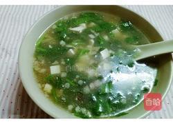 荠菜肉沫豆腐羹的做法图解4