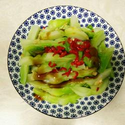 白灼鹅菜