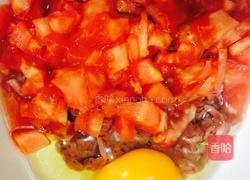 番茄牛肉鸡蛋饼的做法图解2