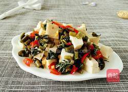 剁辣椒香椿拌豆腐的做法图解6