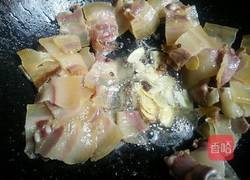 蒜苔炒腊肉的做法图解6