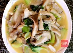 蘑菇炒青菜的做法图解6