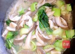 蘑菇炒青菜的做法图解5
