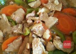 瘦肉炒杂蔬的做法图解5