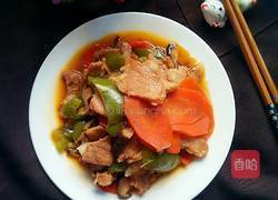 瘦肉炒杂蔬的做法图解8