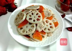 藕片炒肉的做法图解11