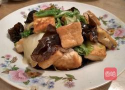煎豆腐炒木耳白菜的做法图解8