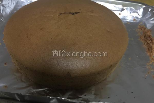 八寸可可戚风蛋糕