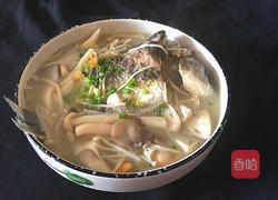 鲫鱼杂菇汤的做法图解8